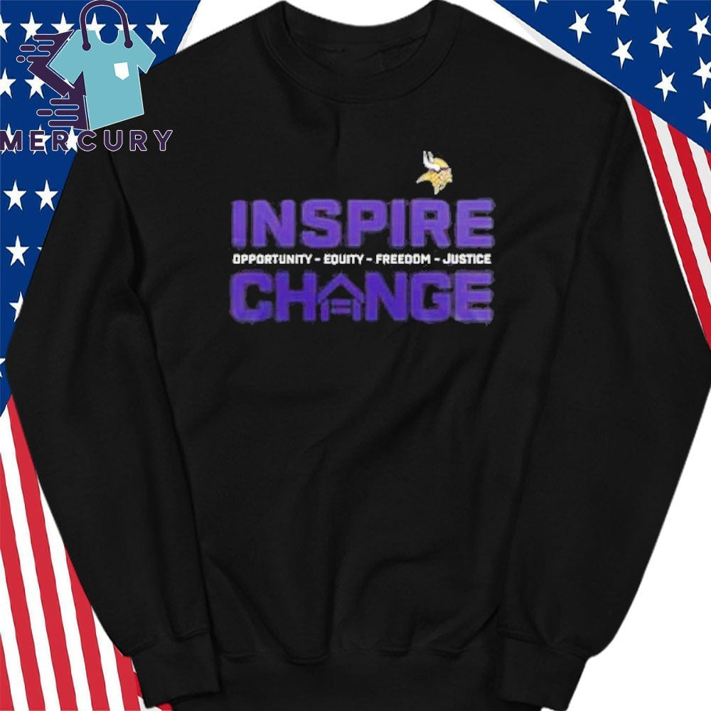 Minnesota Vikings Inspire Change Freedom Justice Shirt
