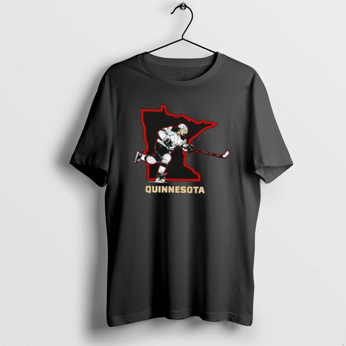 Official Minnesota Wild Quinn Hughes Quinnesota Map T-Shirts, Hoodie, Sweatshirt | AU01DripNestTees.com