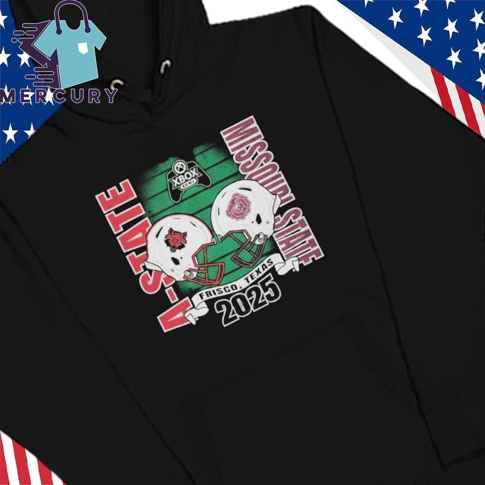 Missouri State Vs Arkansas State 2025 Xbox Bowl Helmet Matchup Shirt