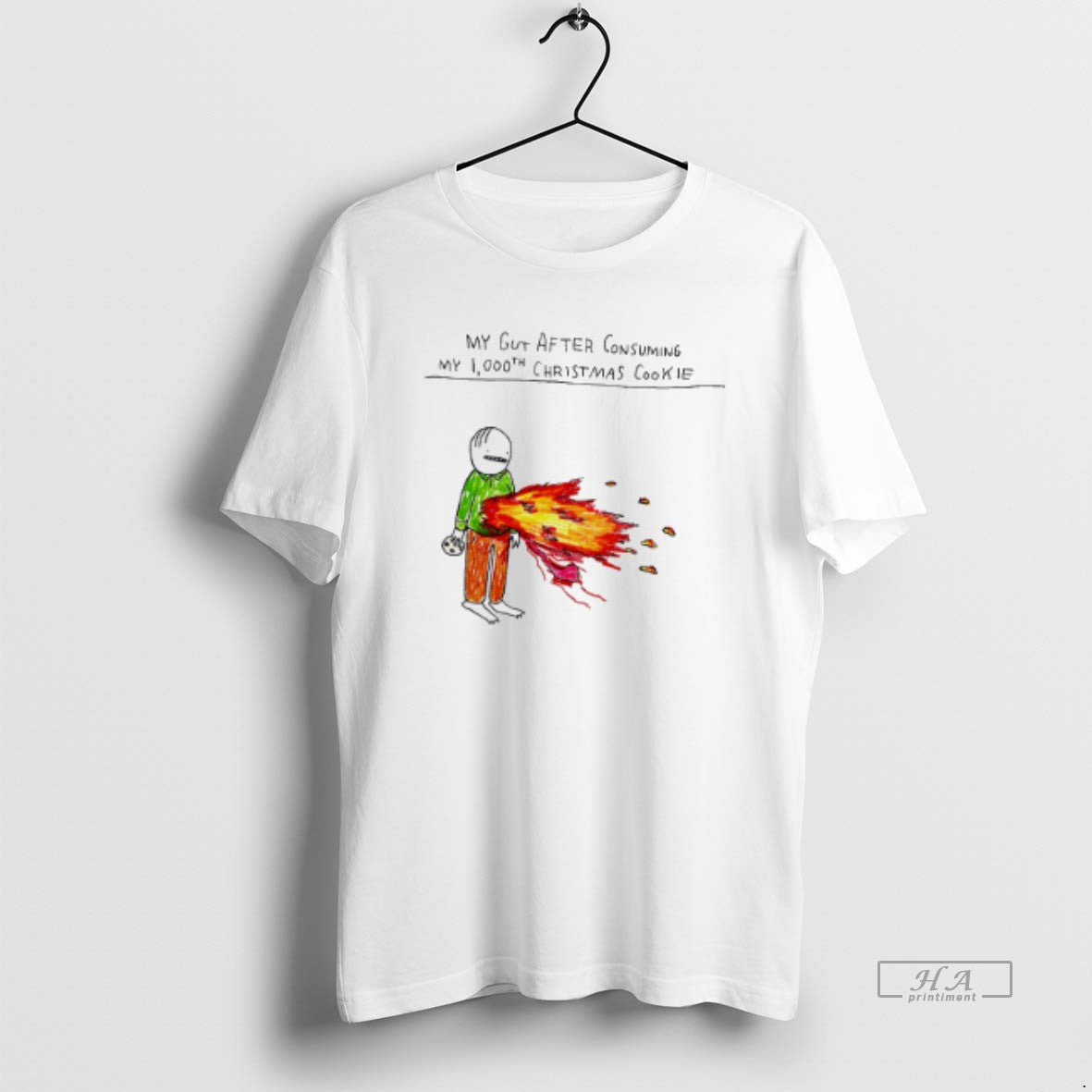 Official My Gut After Consuming My 1000th Christmas Cookie T-Shirts, Hoodie, Sweatshirt | AU01DripNestTees.com