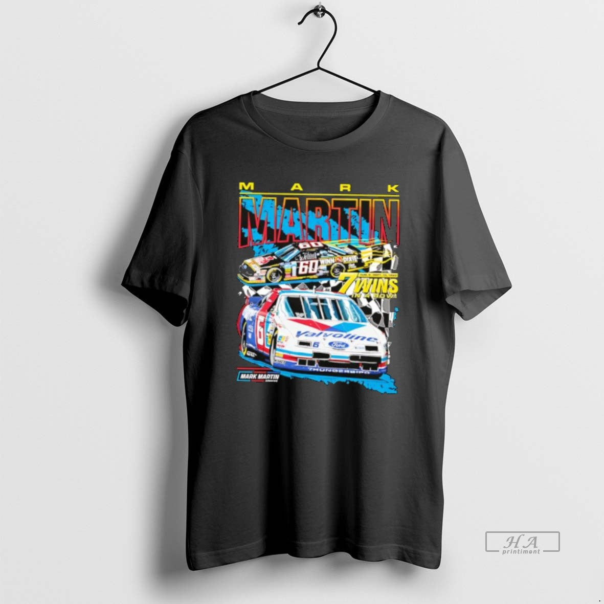 Official Nascar Mark Martin The Kid 7 Wins In A Row Graphic T-Shirts, Hoodie, Sweatshirt | AU01DripNestTees.com