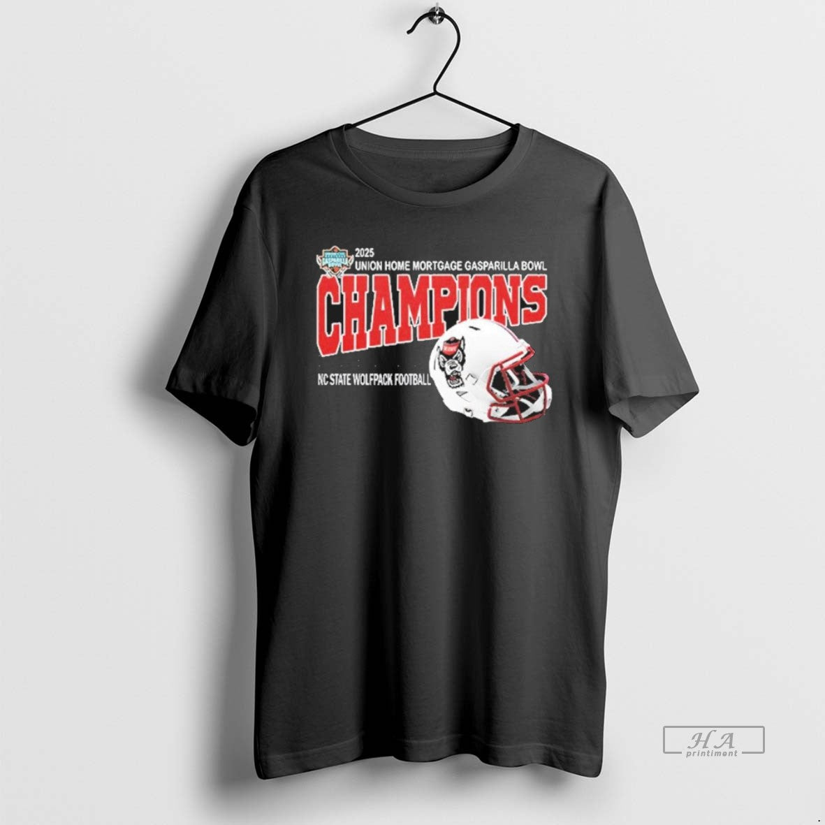 Official Nc State Wolfpack 2025 Gasparilla Bowl Champions Helmet T-Shirts, Hoodie, Sweatshirt | AU01DripNestTees.com