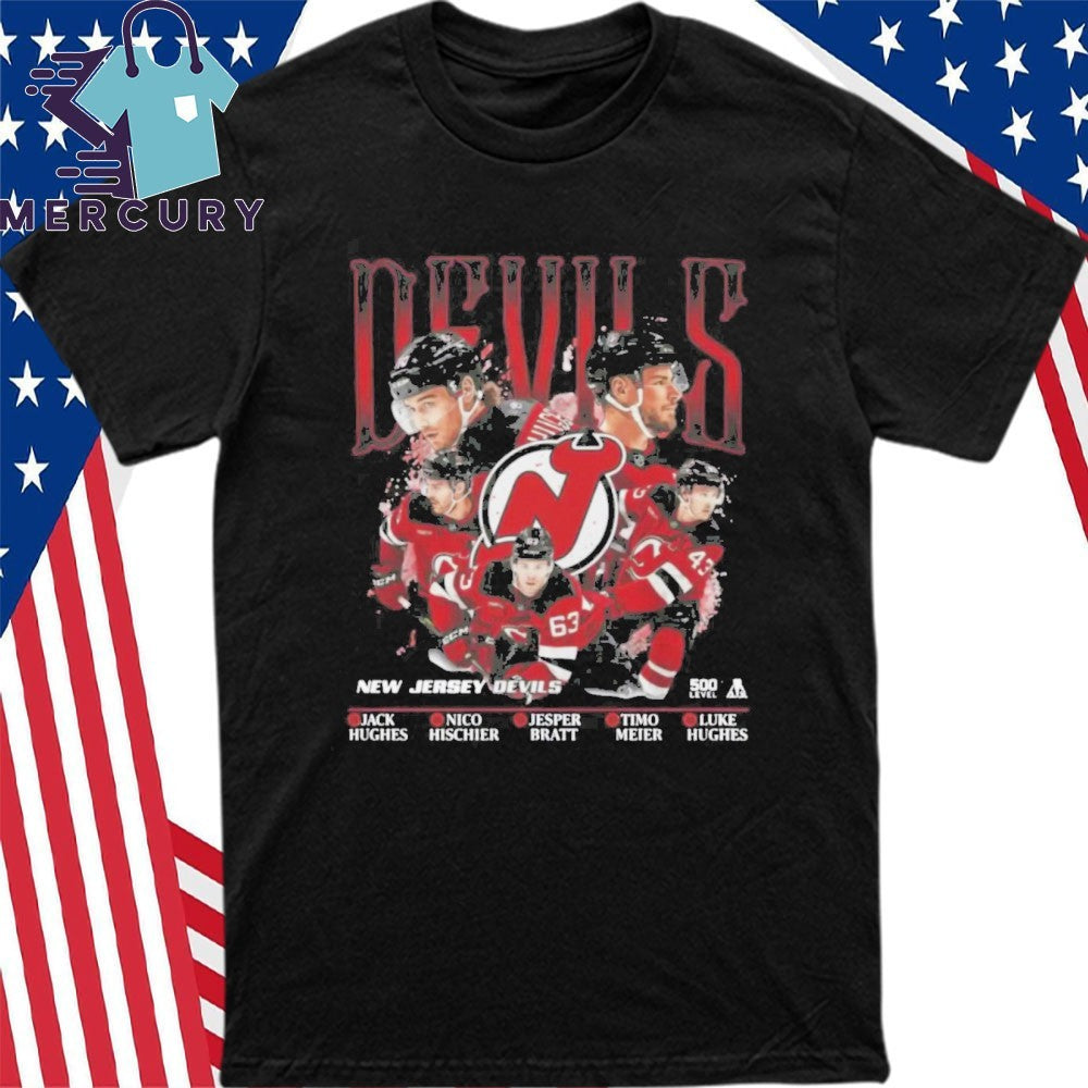 NHL New Jersey Devils 5 Stars Shirt