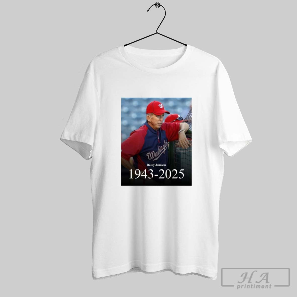 Official Nats Report Rip Former Washington Nationals Manager Davey Johnson 1943 2025 Poster