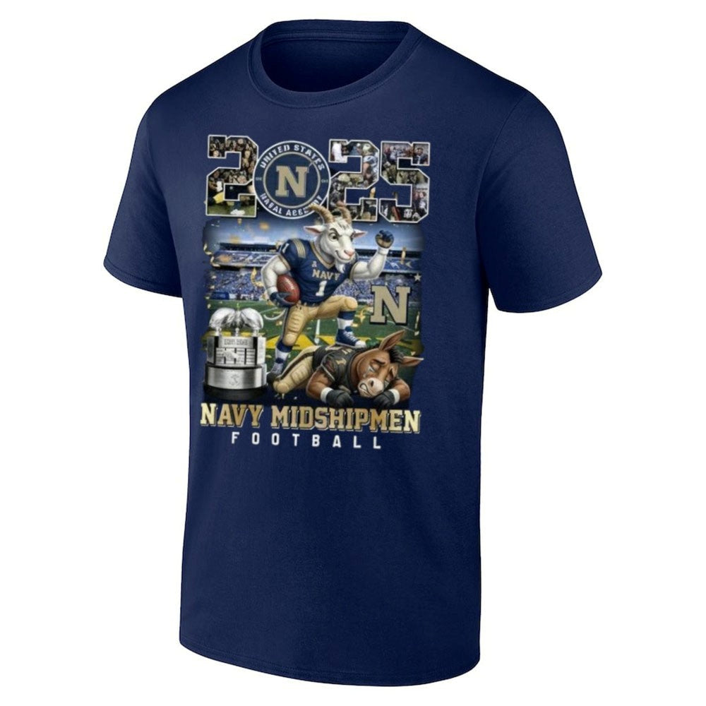 Navy Midshipmen 2025 Commander-In-Chief’s Trophy Champions Mascot Shirt