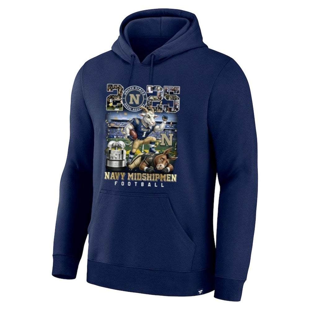 Navy Midshipmen 2025 Commander-In-Chief’s Trophy Champions Mascot Shirt