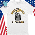 Navy Midshipmen Back-to-Back CIC Champs 2025 Shirt
