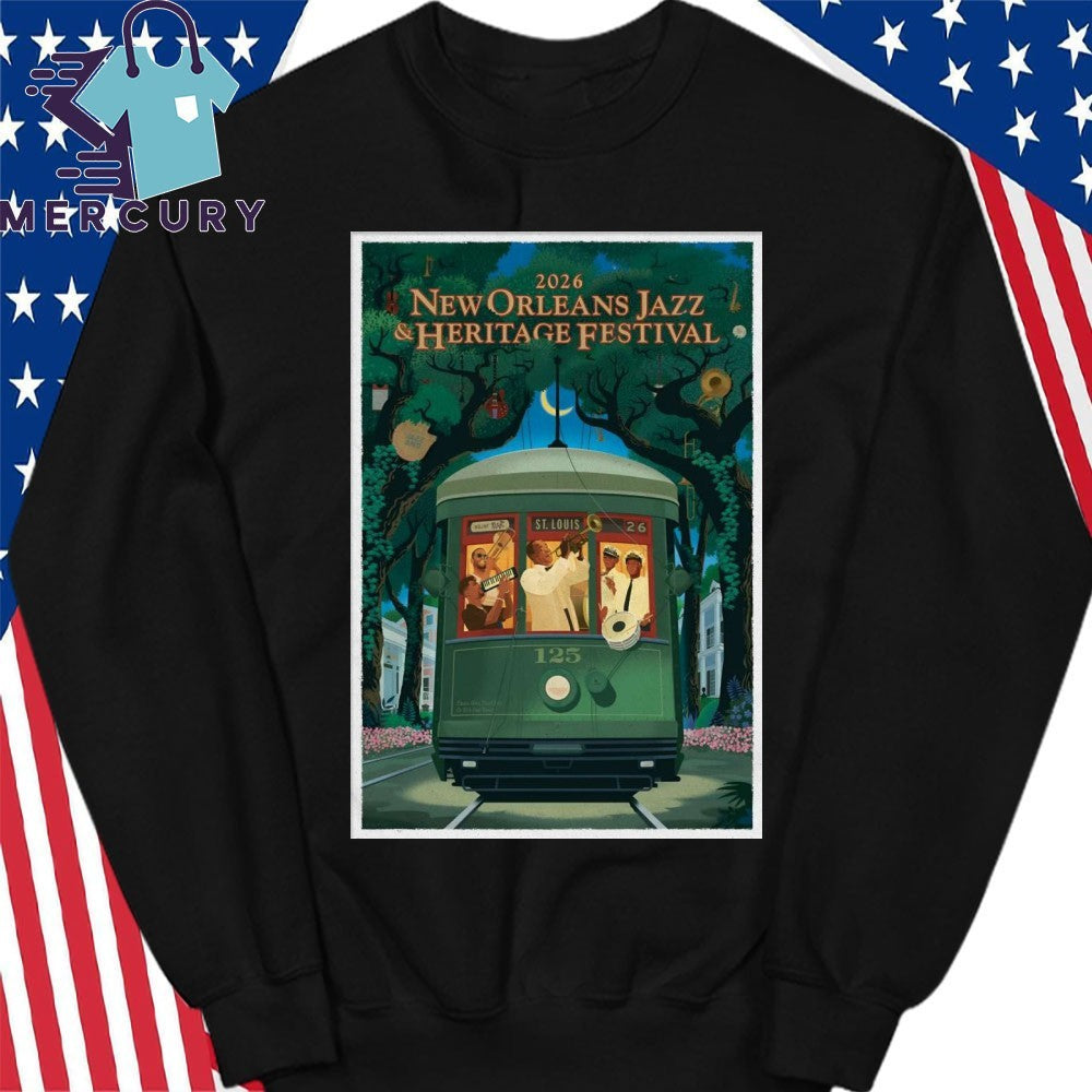 New Orleans Jazz And Heritage Festival Apr 23-May 3 2026 Fair Grounds Race Course New Orleans LA Poster Shirt