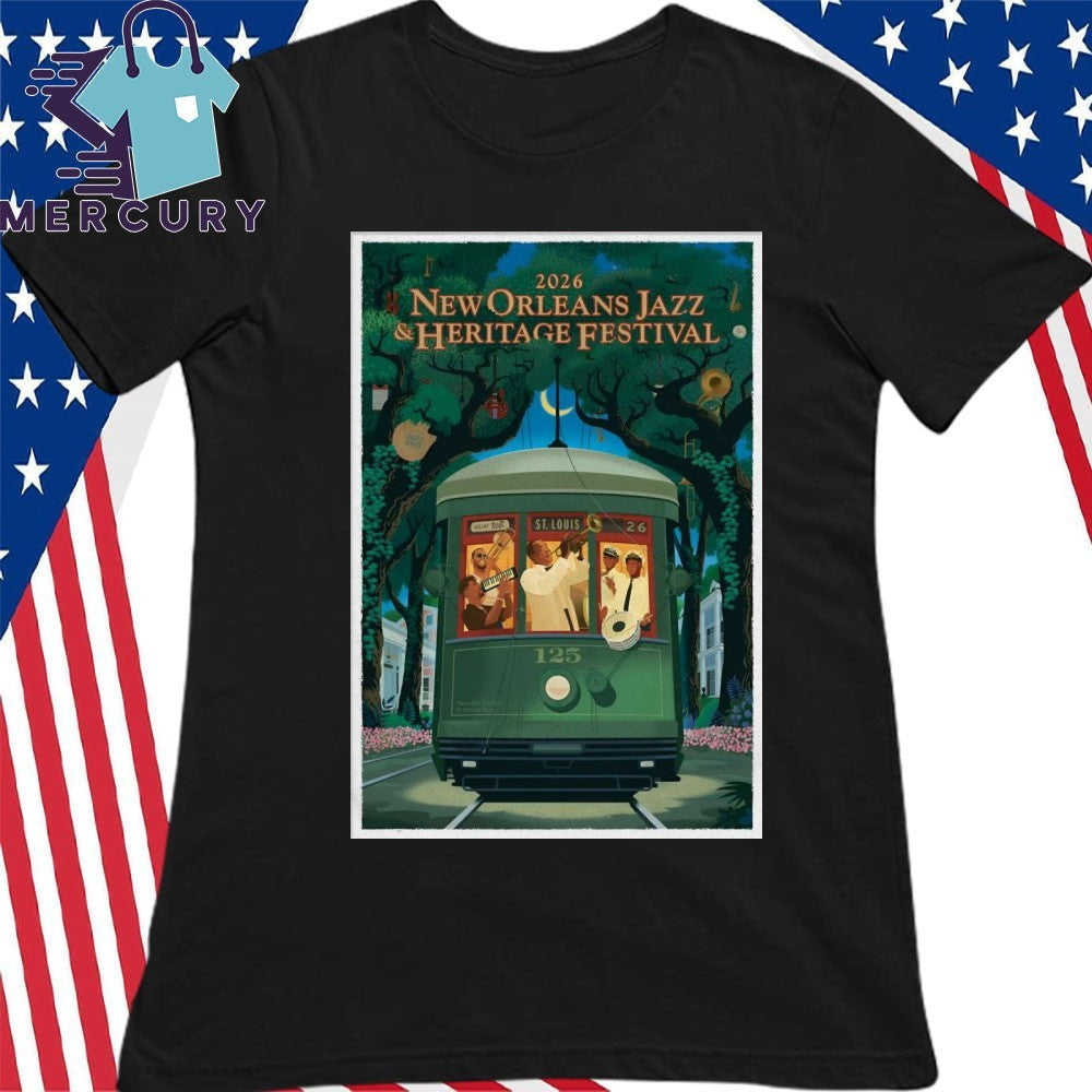 New Orleans Jazz And Heritage Festival Apr 23-May 3 2026 Fair Grounds Race Course New Orleans LA Poster Shirt