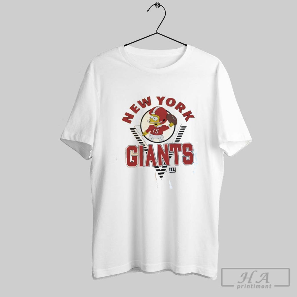 Official New York Giants X The Simpsons Bart 2025 Cartoon