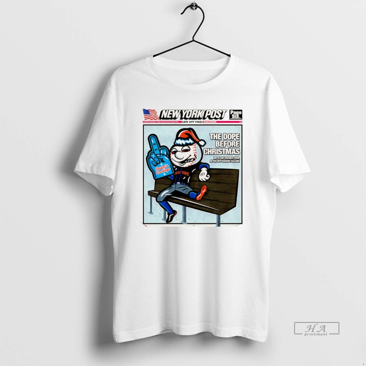 Official New York Mets Mr Met Ny Post The Dope Before Christmas Christmas T-Shirts, Hoodie, Sweatshirt | AU01DripNestTees.com