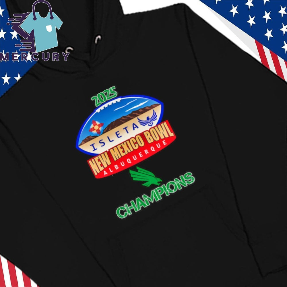 North Texas Mean Green 2025 New Mexico Bowl Champions Logo Shirt