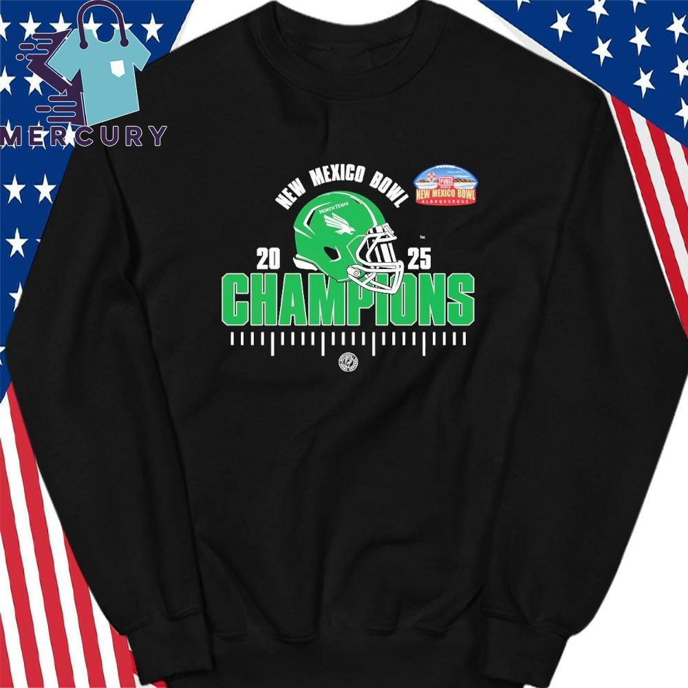 North Texas Mean Green New Mexico Bowl Champions 2025 NCAA Football Shirt