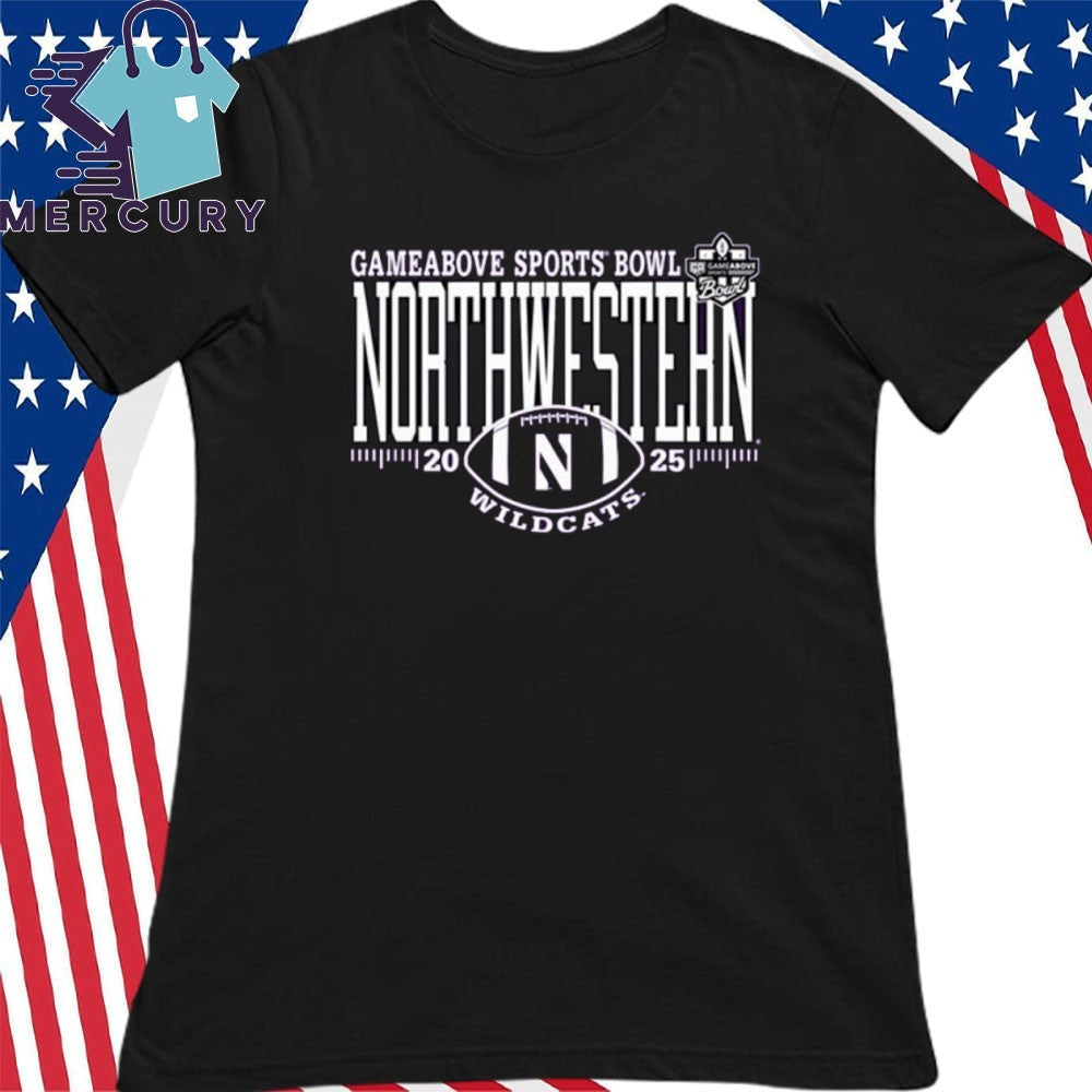 Northwestern Wildcats 2025 GameAbove Sports Bowl Bound Shirt