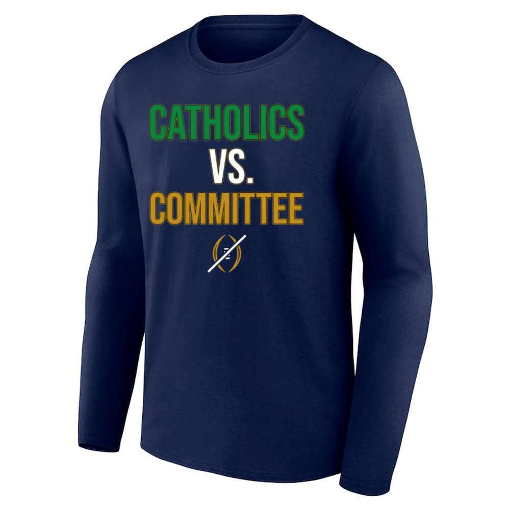 Notre Dame Fighting Irish Catholics vs Committee CFP Shirt