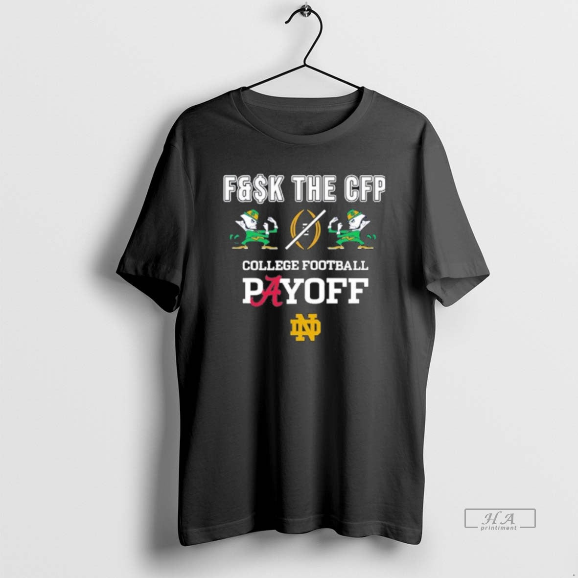 Official Notre Dame Fighting Irish Fuck The College Football Playoff 2025 T-Shirts, Hoodie, Sweatshirt | AU01DripNestTees.com