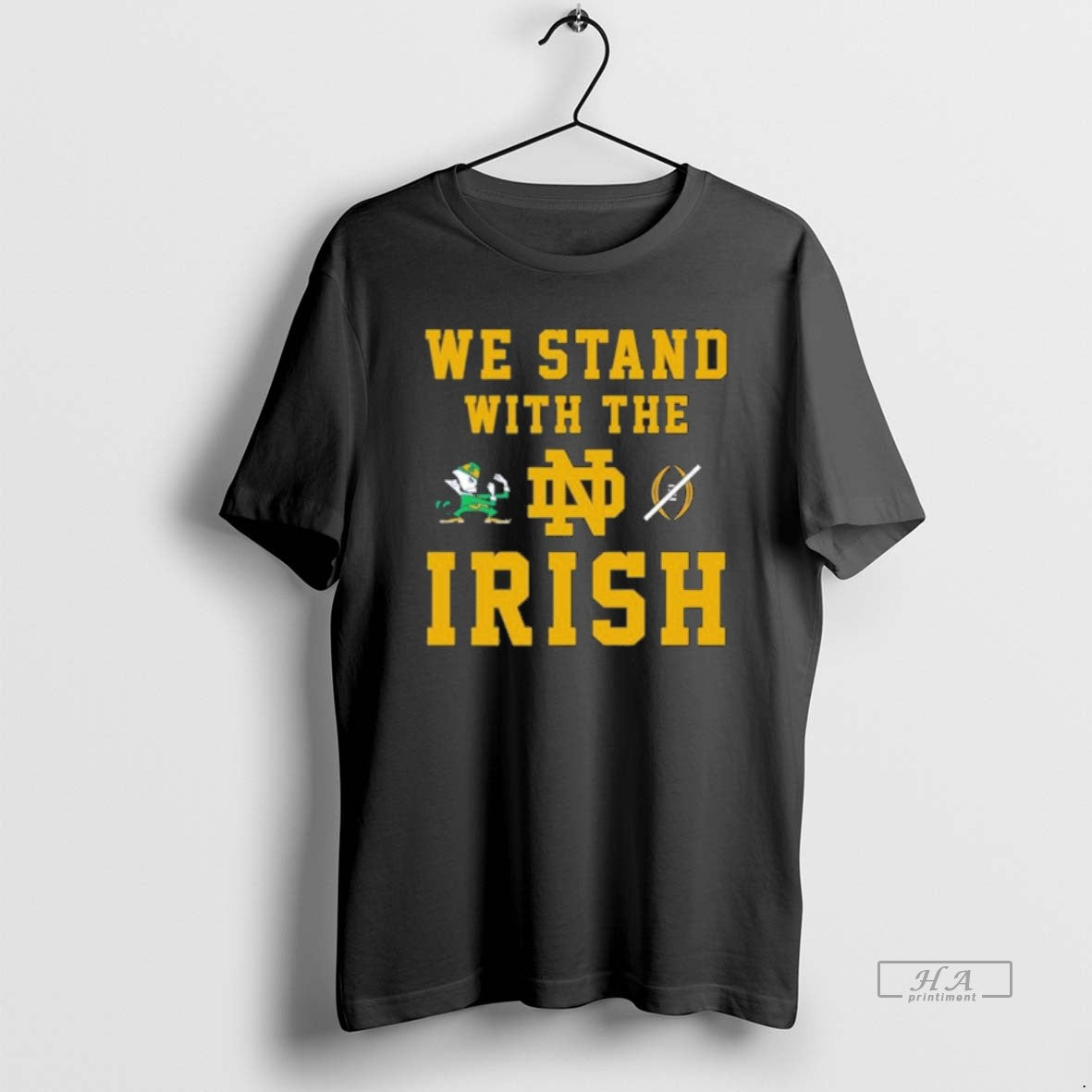 Official Notre Dame Football We Stand With The Irish Cfp T-Shirts, Hoodie, Sweatshirt | AU01DripNestTees.com