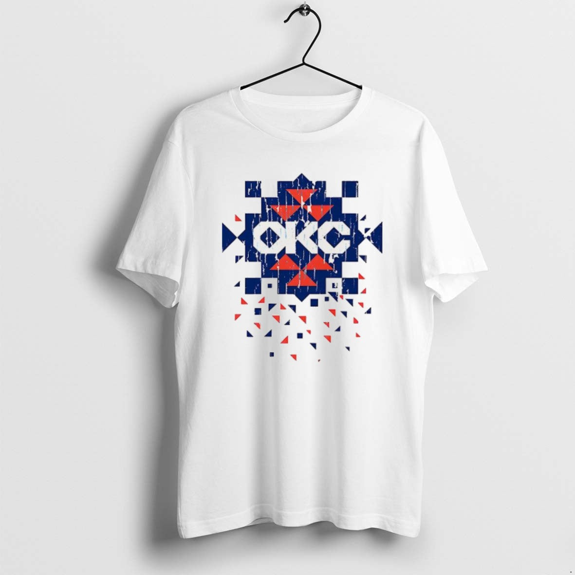 Official Okc Thunder Diamond Pattern Native T-Shirts, Hoodie, Sweatshirt | AU01DripNestTees.com