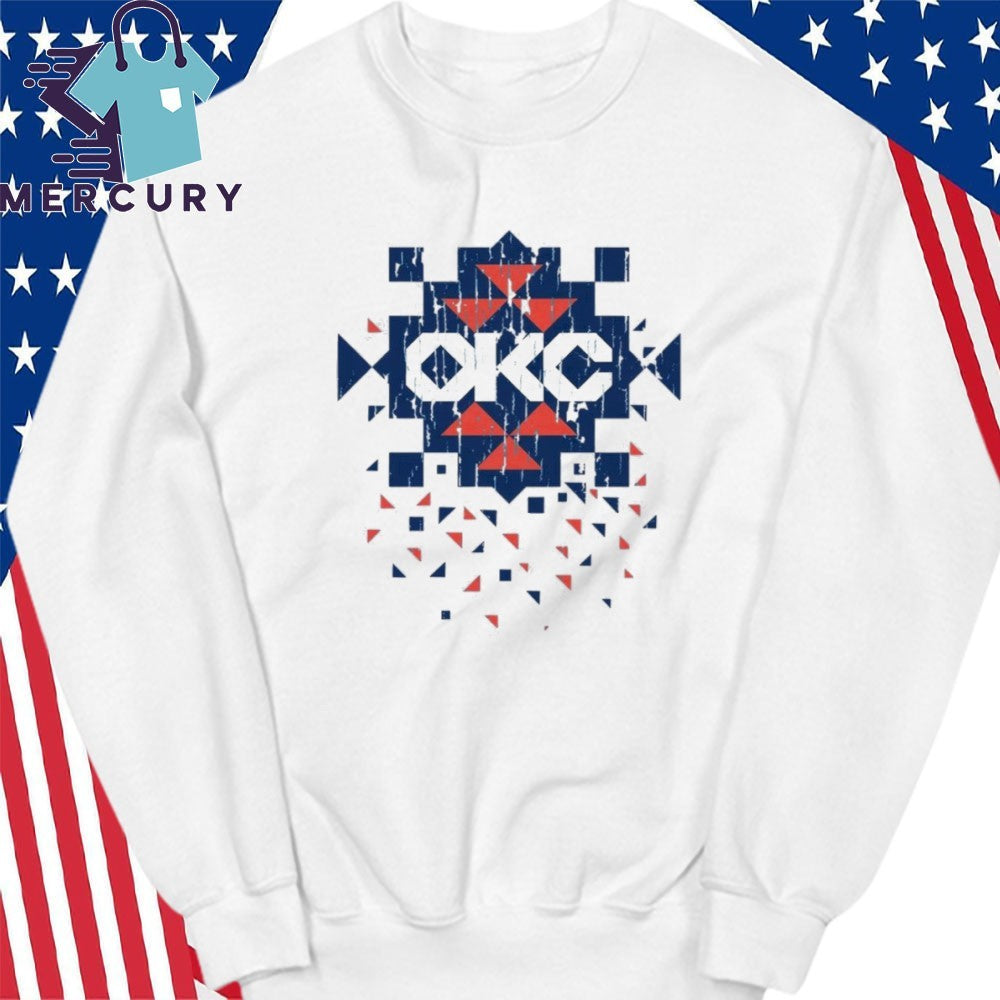 OKC Thunder Diamond Pattern Native Shirt