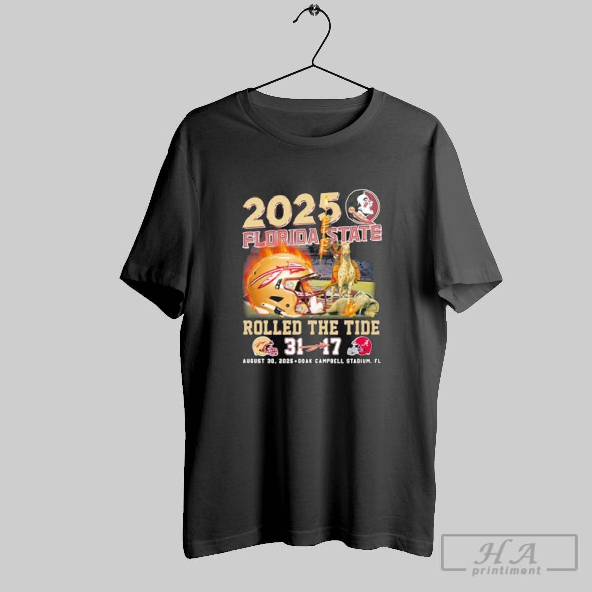 Official Official Florida State Seminoles 2025 Rolled The Tide 31 17 Alabama Shirt Tee
