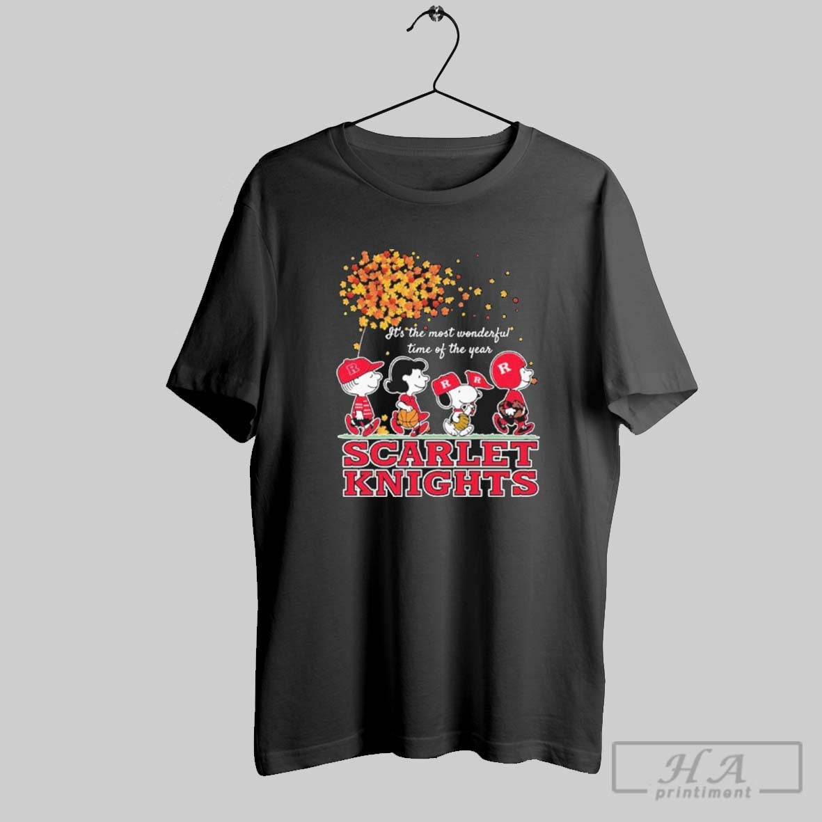 Official Official Rutgers Scarlet Knights And Peanuts Character Its The Most Wonderful Time Of The