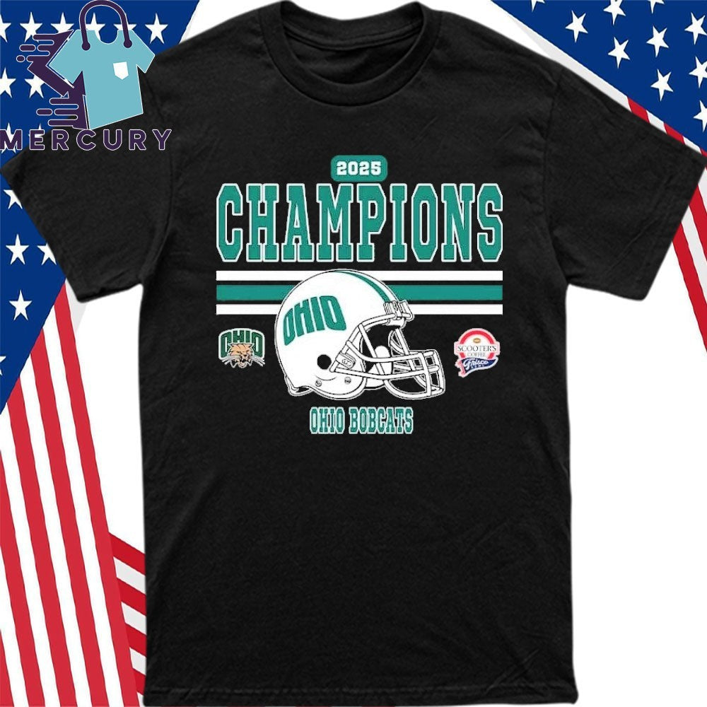 Ohio Bobcats Football Named To Champions 2025 Scooter’s Coffee Frisco Bowl Shirt