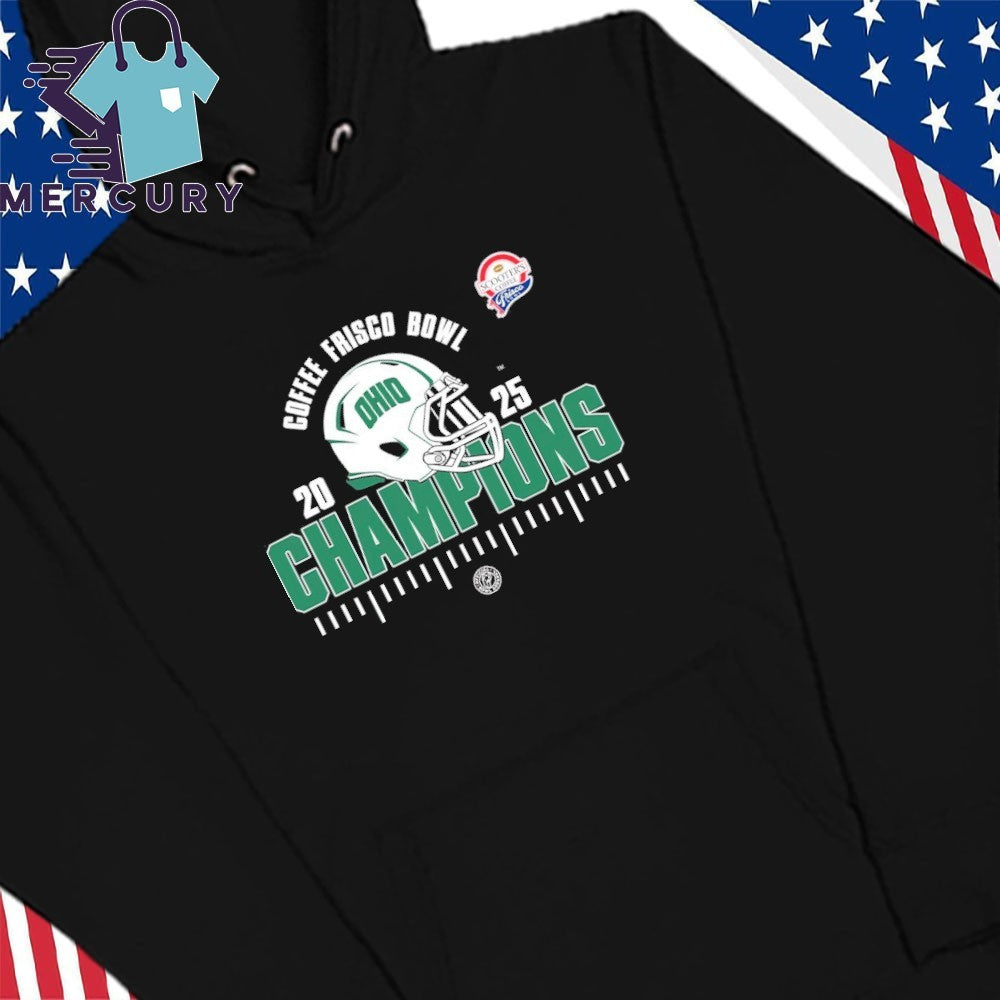 Ohio Bobcats Scooter’s Coffee Frisco Bowl Champions 2025 NCAA Football Shirt