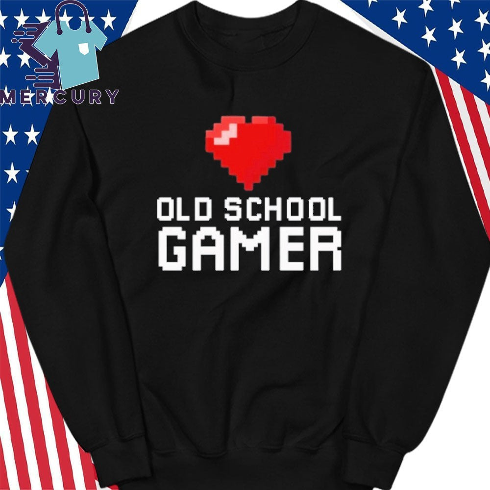 Old School Gamer Heart Shirt