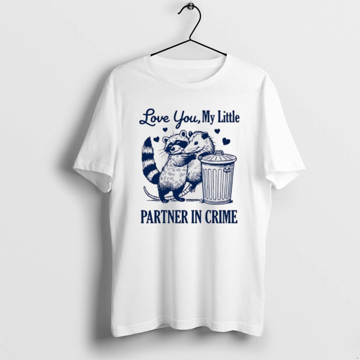 Official Opossum Love You My Little Partner In Crime T-Shirts, Hoodie, Sweatshirt | AU01DripNestTees.com