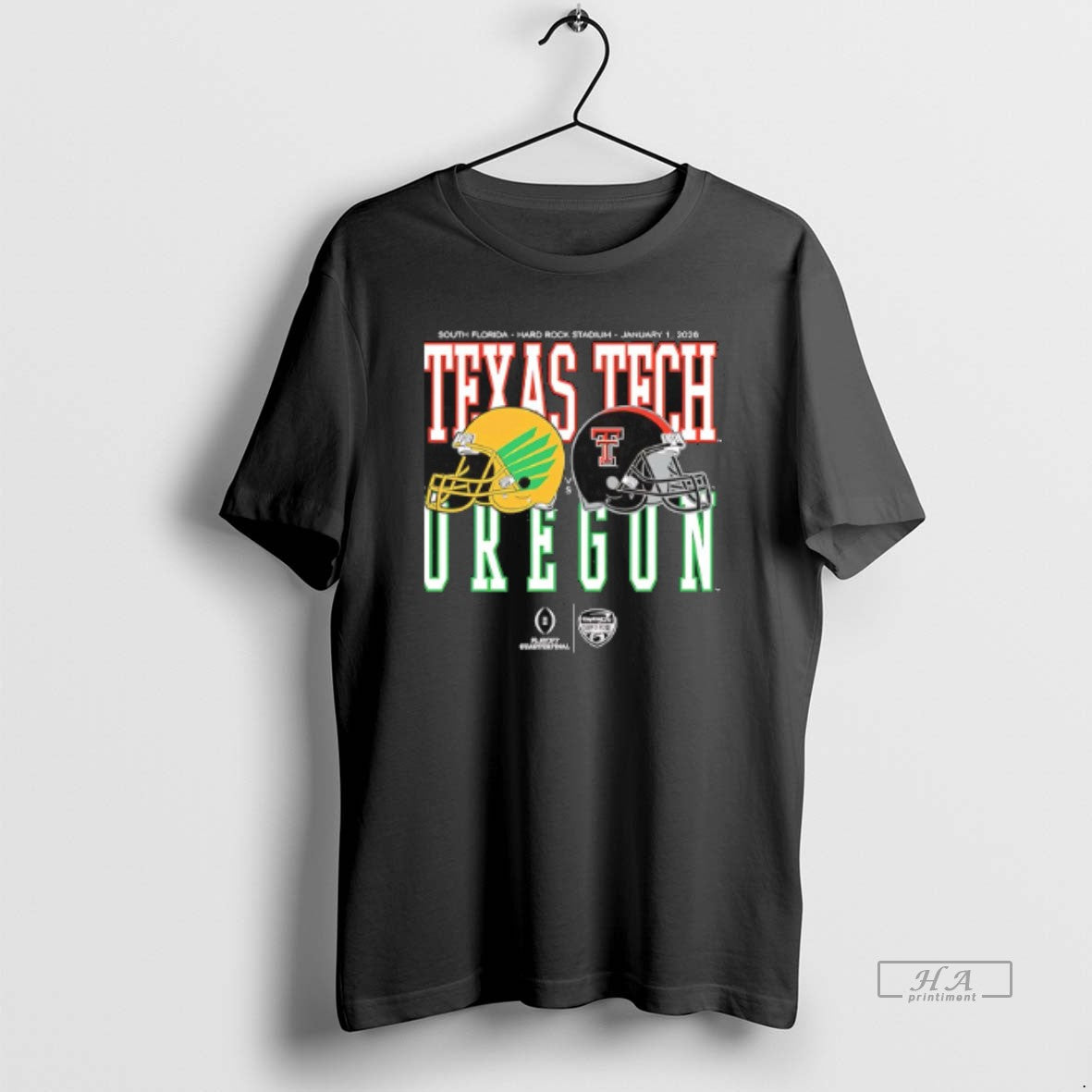 Official Oregon Vs Texas Tech 2026 Capital One Orange Bowl Helmet Matchup T-Shirts, Hoodie, Sweatshirt | AU01DripNestTees.com