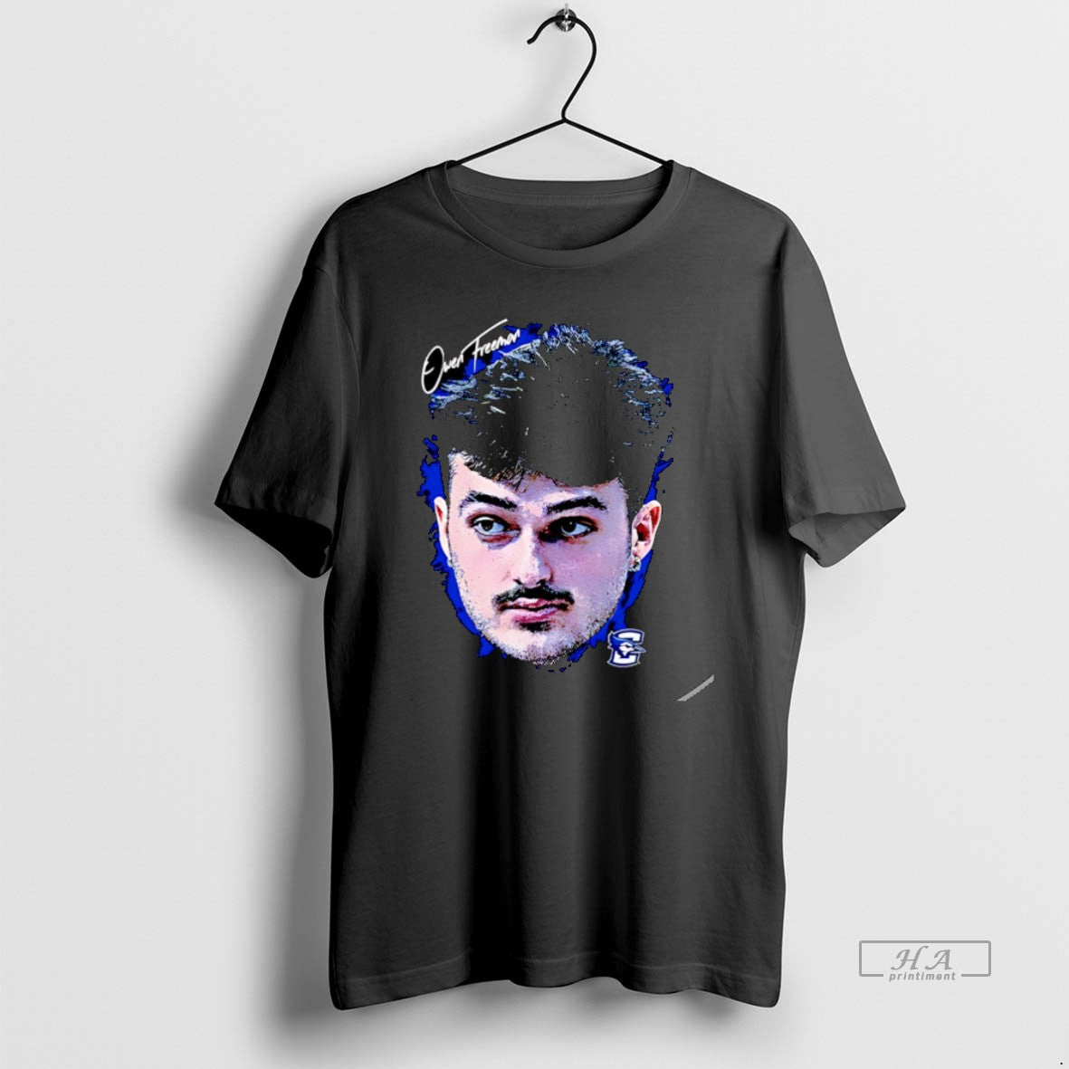 Official Owen Freeman Creighton Basketball Game Face Christmas T-Shirts, Hoodie, Sweatshirt | AU01DripNestTees.com