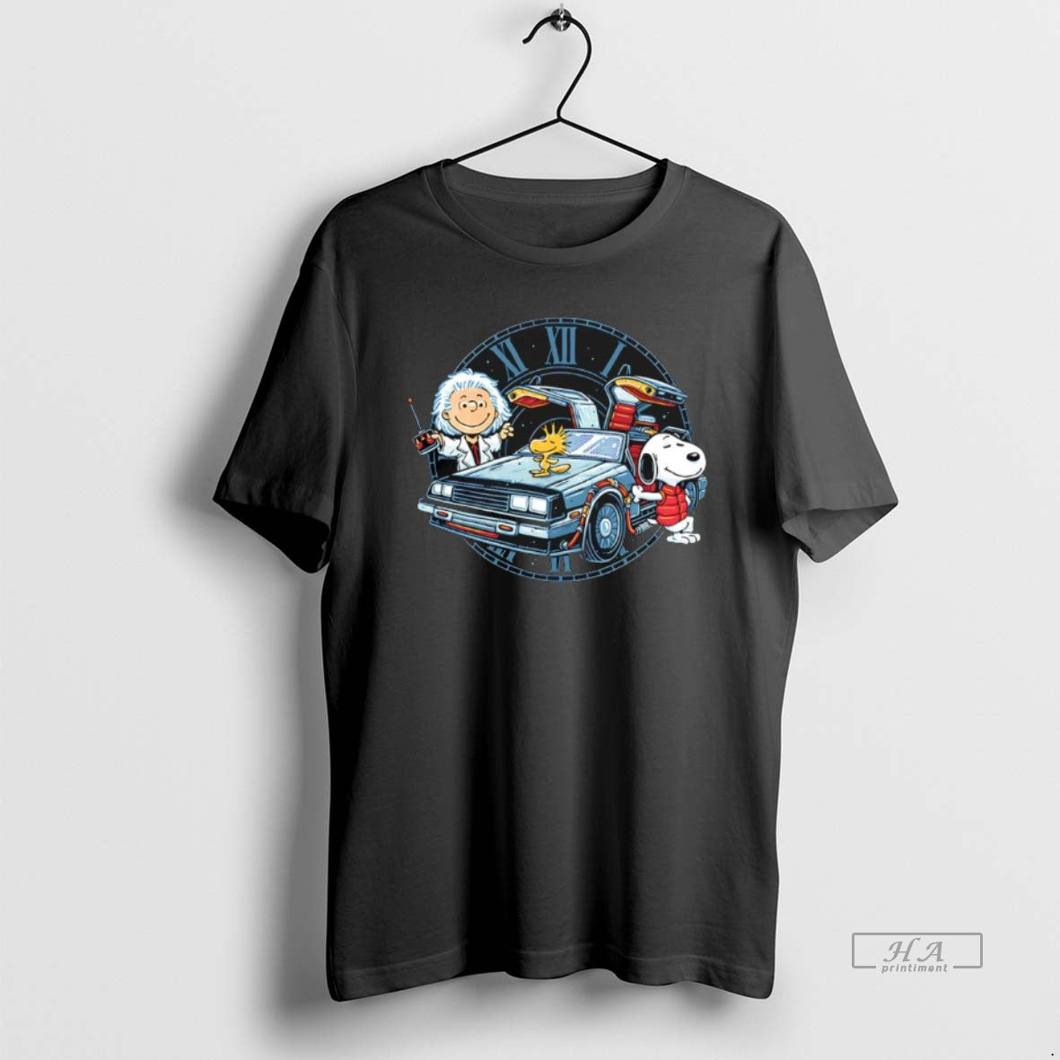 Official Peanuts Characters Back To The Future Time Travel Buddies Graphic T-Shirts, Hoodie, Sweatshirt