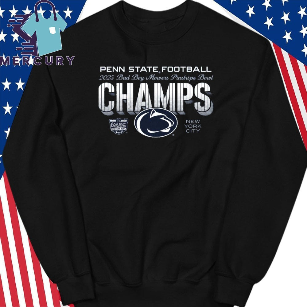 Penn State 2025 Pinstripe Bowl Champs Shirt