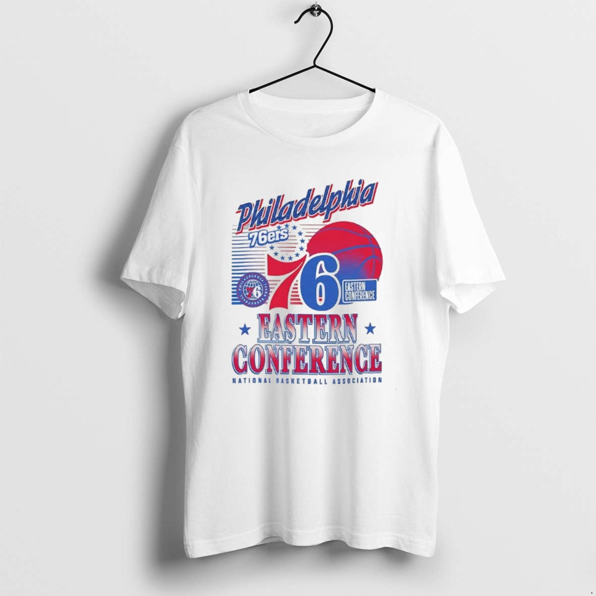 Official Philadelphia 76ers Nba Eastern Conference Logo And Ball T-Shirts, Hoodie, Sweatshirt | AU01DripNestTees.com