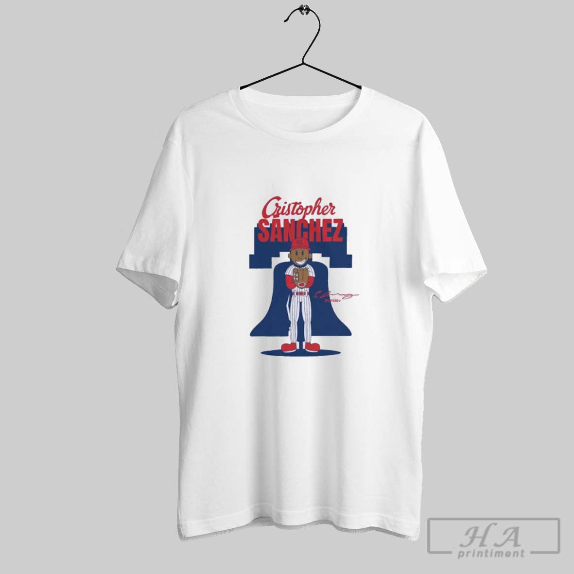 Official Phillies Cristopher Sanchez Summer Cartoon
