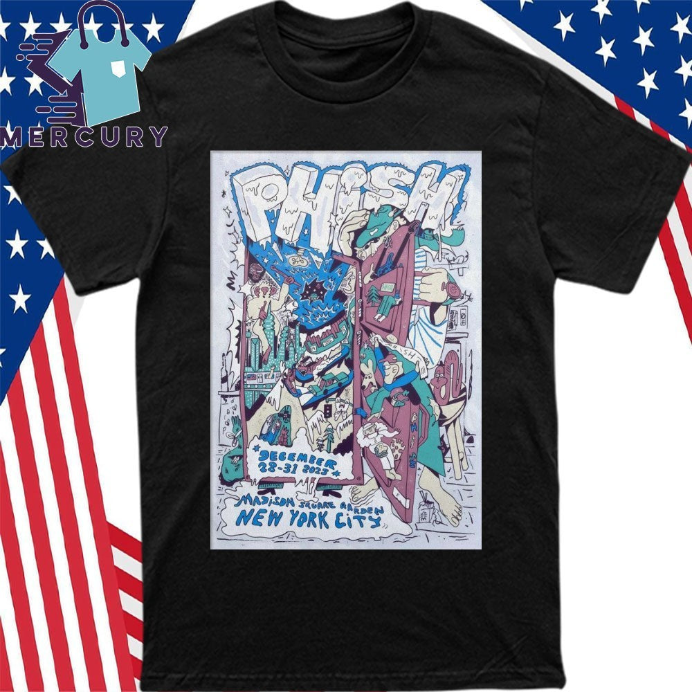 Phish Dec 28-31 2025 Madison Square Garden NYE Poster Shirt