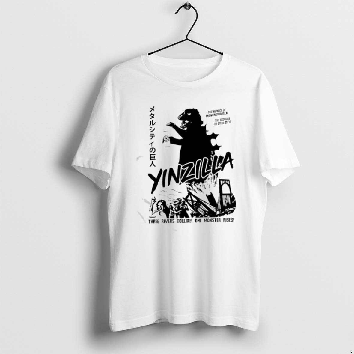 Official Pittsburgh Gold Yinzilla Three Rivers Collide One Monster Rises T-Shirts, Hoodie, Sweatshirt | AU01DripNestTees.com