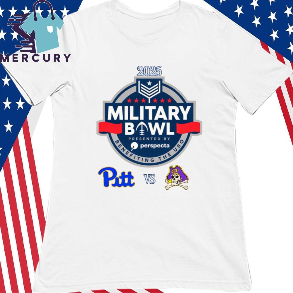 Pittsburgh Panthers vs. East Carolina Pirates 2025 Military Bowl Shirt