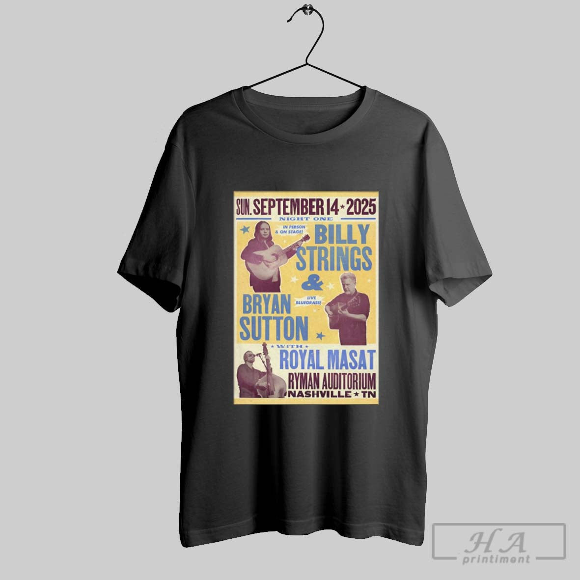 Official Poster Billy Strings Sunday September 14 2025 Night One Ryman Auditorium Nashville Tn