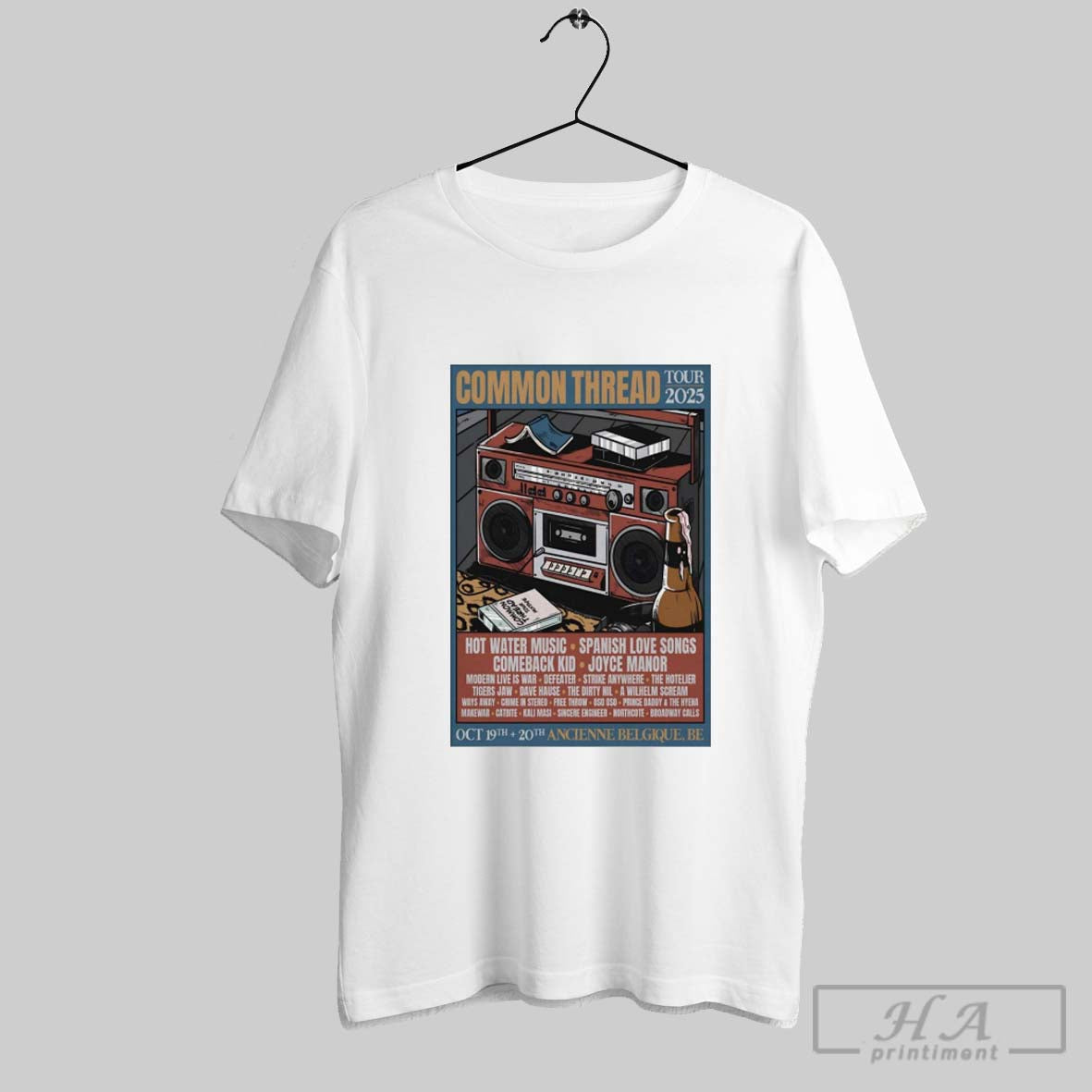 Official Poster Common Thread October 19 20 2025 The Ancienne Belgique In Brussels Belgium Tee
