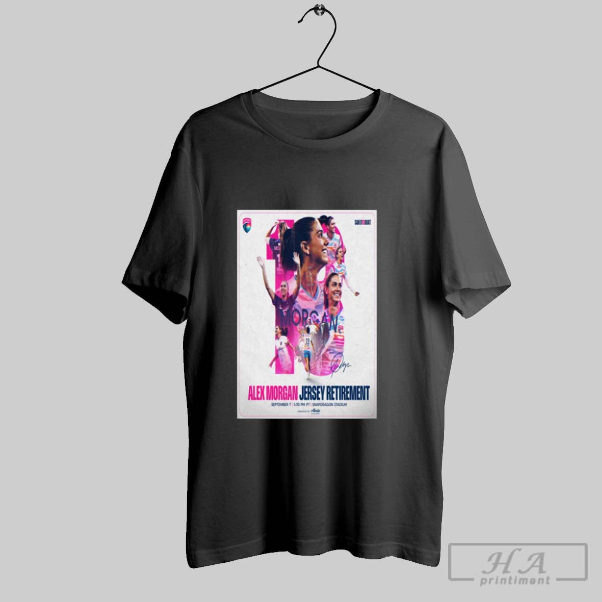 Official Poster San Diego Wave Fc Alex Morgan Jersey Retirement September 7 2025 Snapdragon Stadium