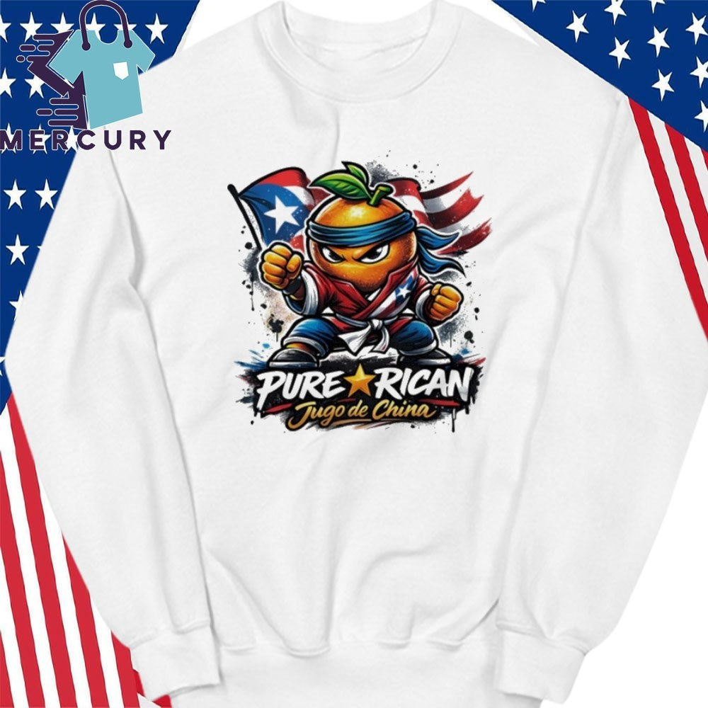 Pure Rican Jugo De China PR Flag Shirt