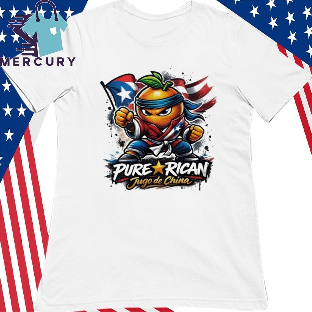 Pure Rican Jugo De China PR Flag Shirt