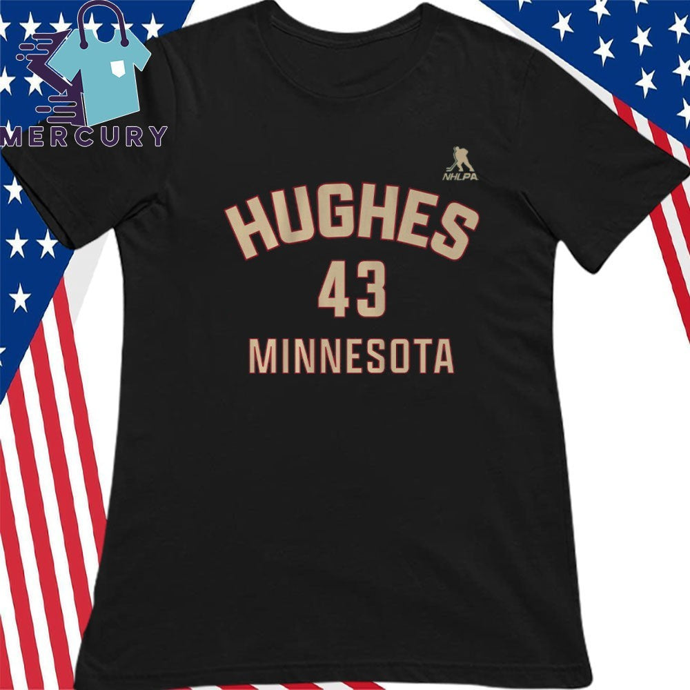 Quinn Hughes Minnesota Name & Number Shirt