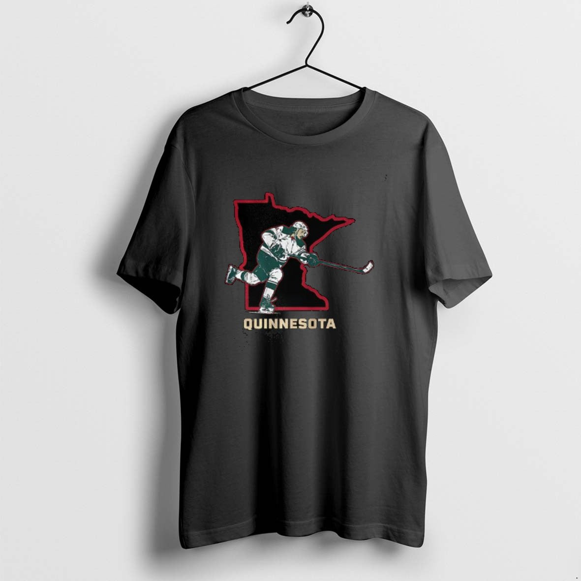 Official Quinn Hughes Minnesota Wild Nhl Quinnesota State Border T-Shirts, Hoodie, Sweatshirt | AU01DripNestTees.com