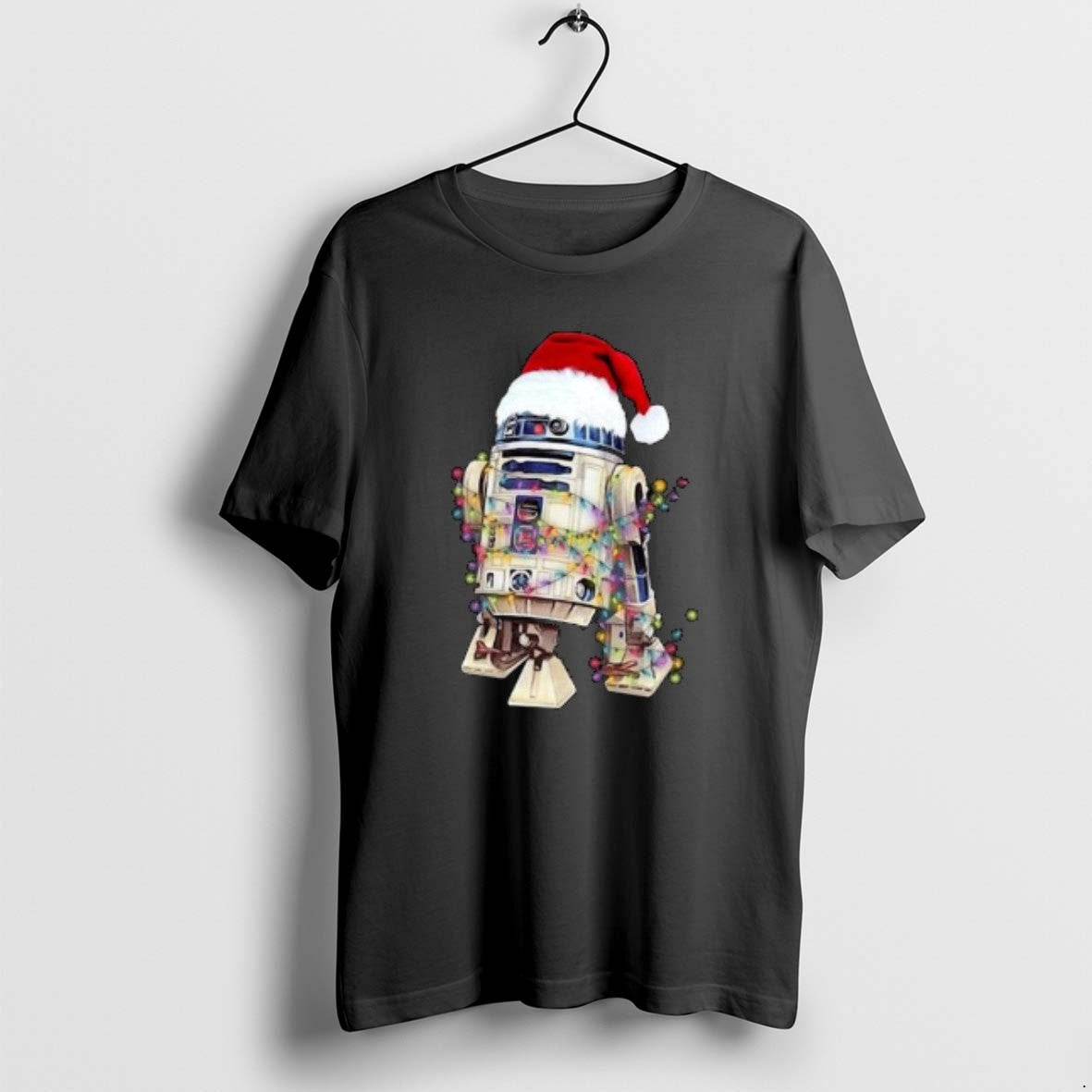 Official R2d2 Santa Hat Christmas Circle Black T-Shirts, Hoodie, Sweatshirt | AU01DripNestTees.com
