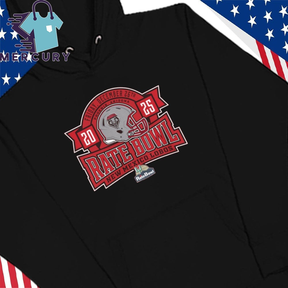 Rate Bowl 2025 New Mexico Lobos Banner Helmet Shirt