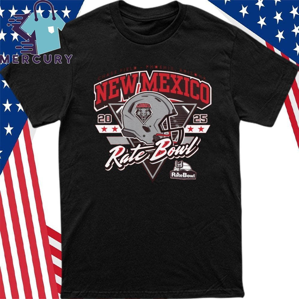 Rate Bowl 2025 New Mexico Lobos Helmet Shirt