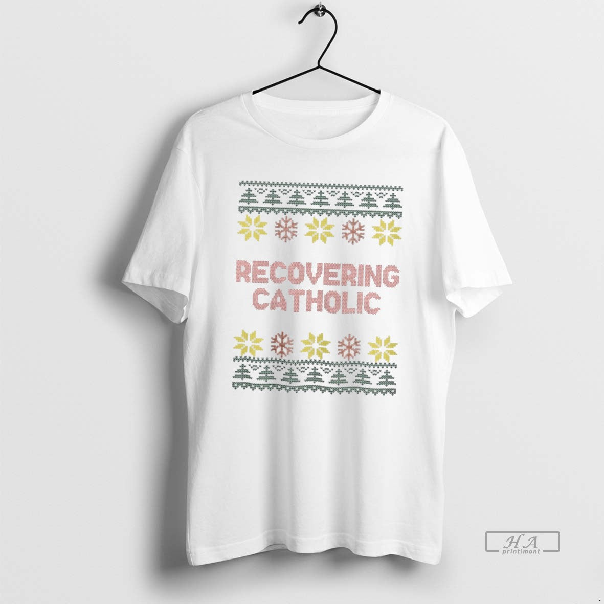 Official Recovering Catholic Christmas Ugly T-Shirts, Hoodie, Sweatshirt | AU01DripNestTees.com
