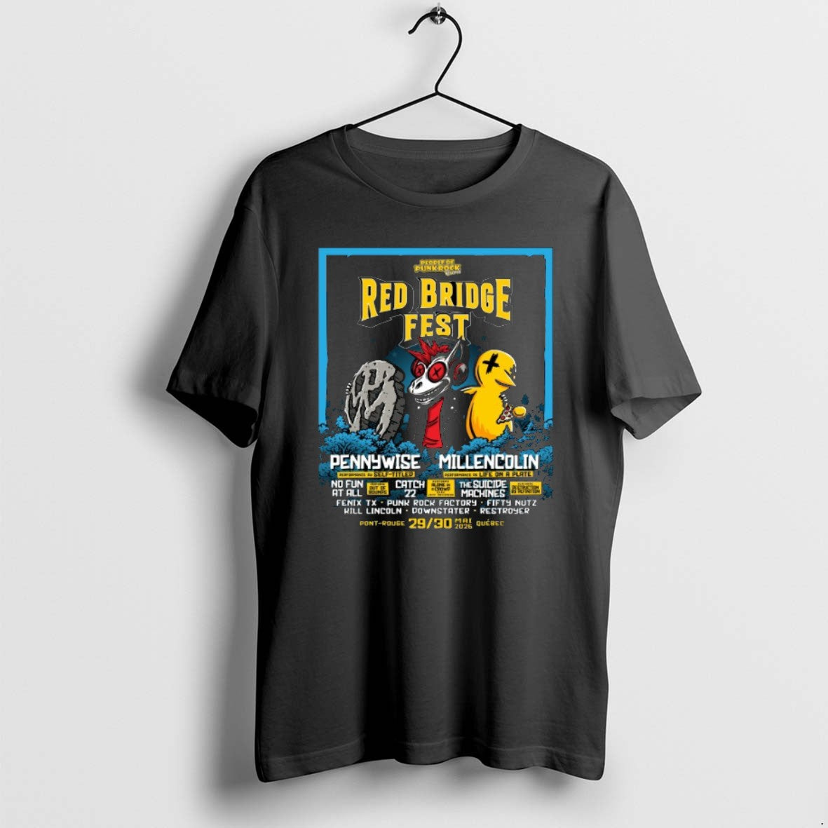 Official Red Bridge Fest 5 29 5 30 2026 Pennywise Millencolin Quebec Canada T-Shirts, Hoodie, Sweatshirt